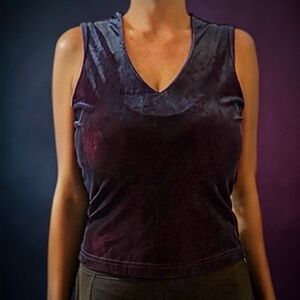 NWT Vintage/Y2K Joule Iridescent Velvet Color Shifting Tank Top Large